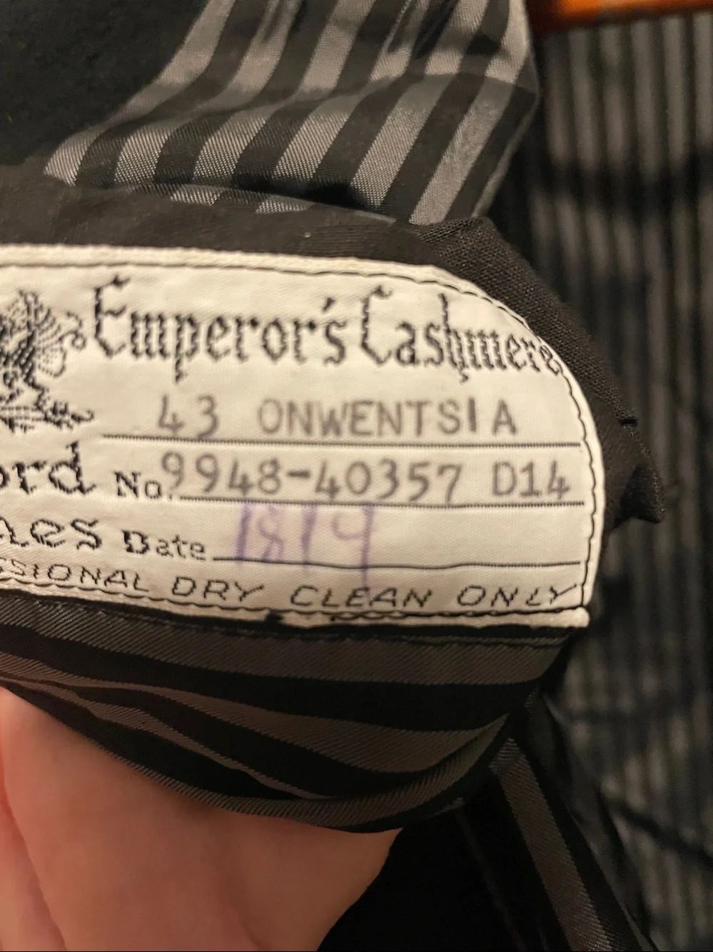 Men's Black Single-Breasted Blazer Cashmere